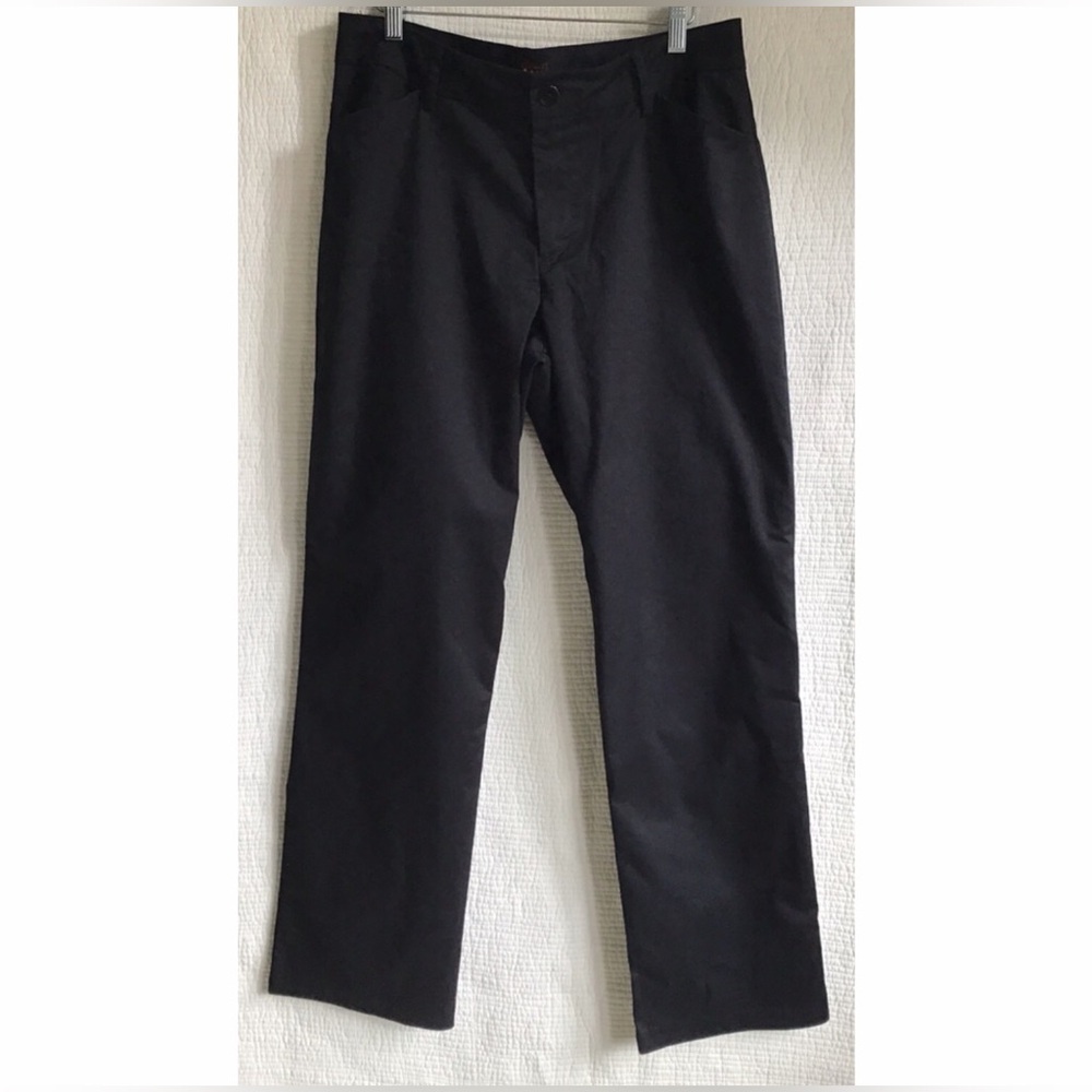 LEE Regular Fit Wrinkle Free Black Trouser Pants
